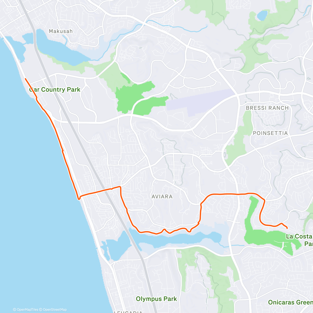 Map of the activity, Sunset Patrol