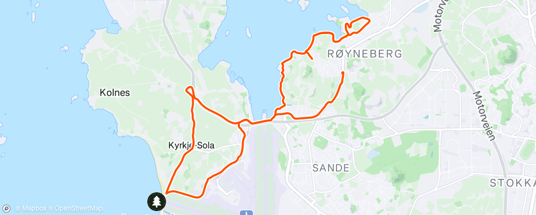 Map of the activity, Kveldstur 😃☀️