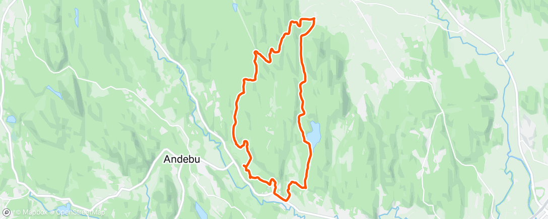 Map of the activity, Morning Trail Run