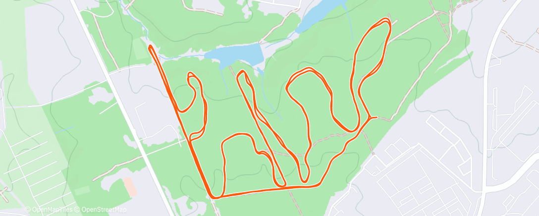 Map of the activity, Северный лыжный заезд (день)