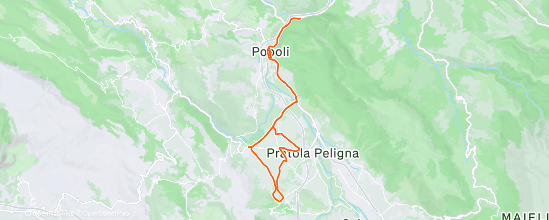 Карта физической активности (Morning Ride)