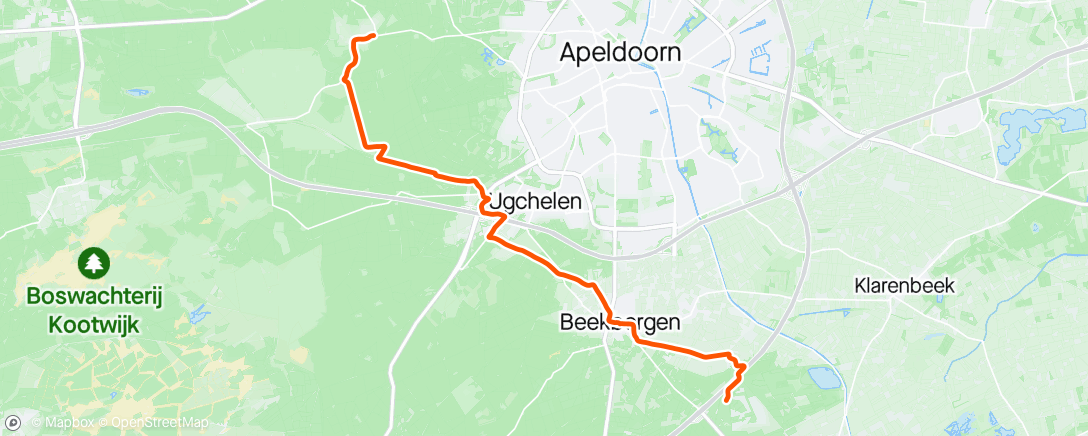 Mapa da atividade, Wandelweekend 3 Hoog Soeren😍 naar Beekbergen