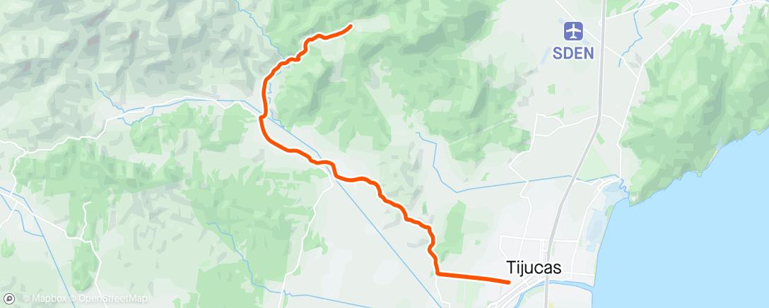アクティビティ「Pedalada de mountain bike vespertina」の地図