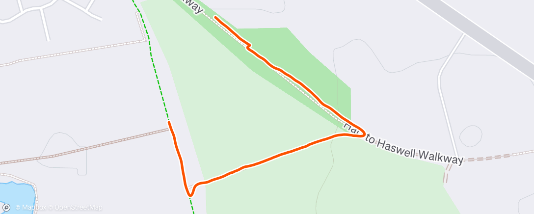 Map of the activity, Run walk with Rex