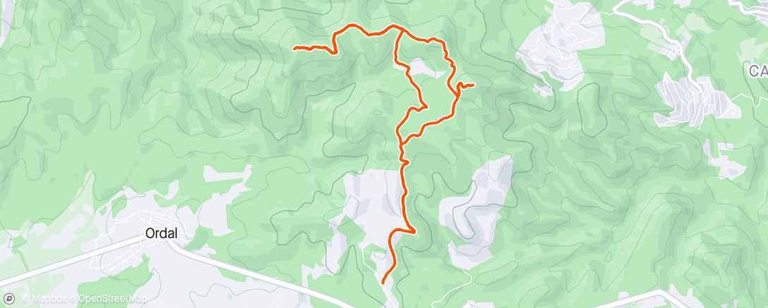 Map of the activity, Creu de L’Ordal,Montcau i Puig d’Agulles