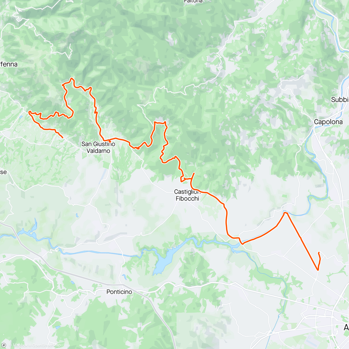 Map of the activity, Giro scarico
