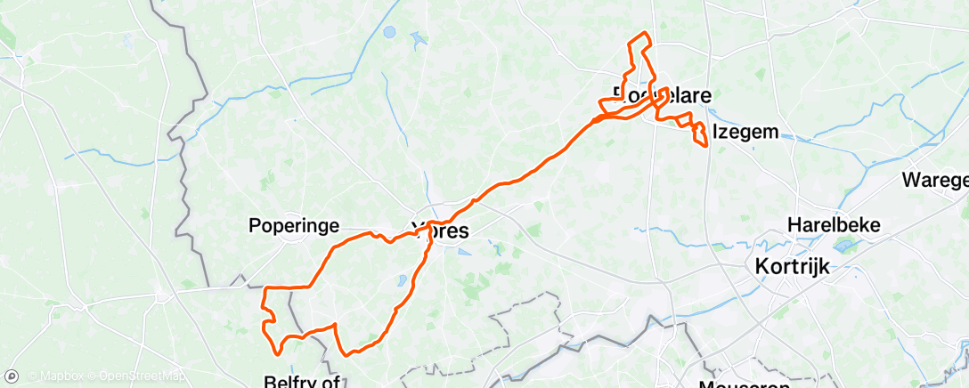 Map of the activity, Morning Ride