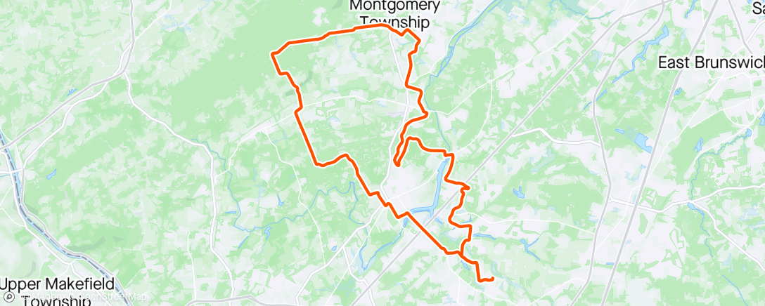 Map of the activity, Morning Ride - Home by Noon 🦊⚾️