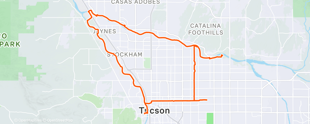 Peta aktivitas, Lunch Ride