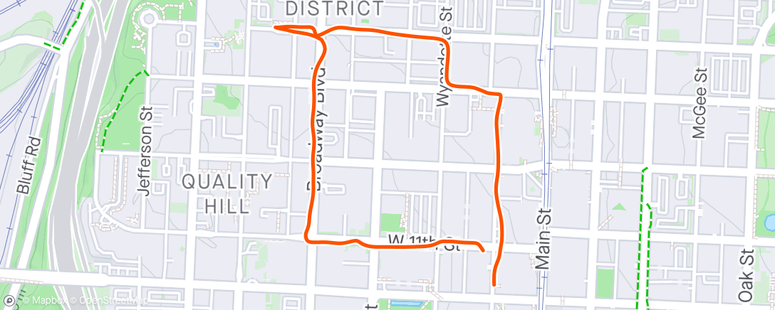 Map of the activity, Lunch Walk - Parade of Hearts 2024