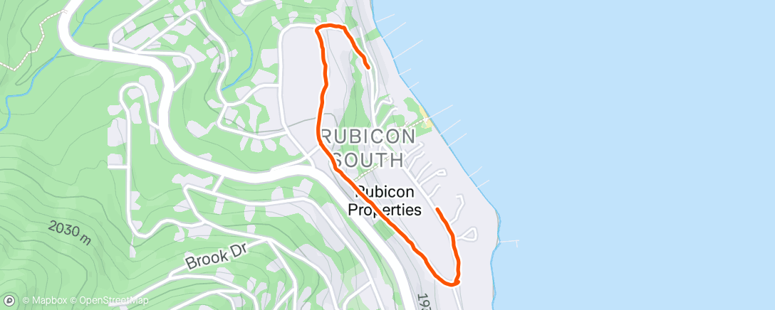 Map of the activity, Morning Walk