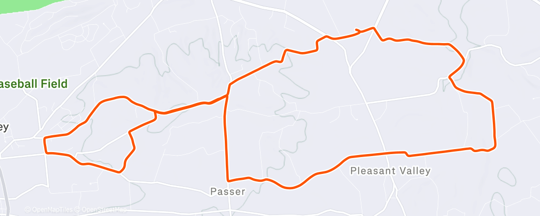 Map of the activity, Morning Ride