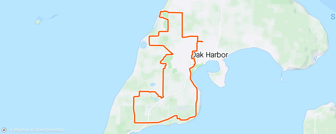 Map of the activity, Wednesday evening ride