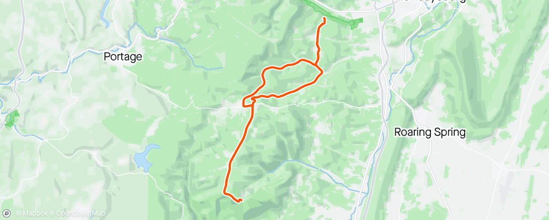 Map of the activity, Afternoon Ride