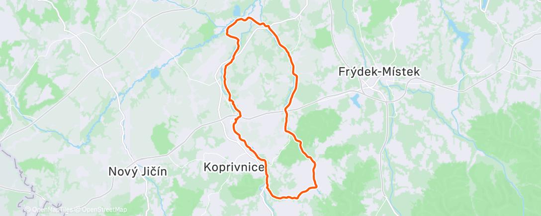 Map of the activity, Okruh