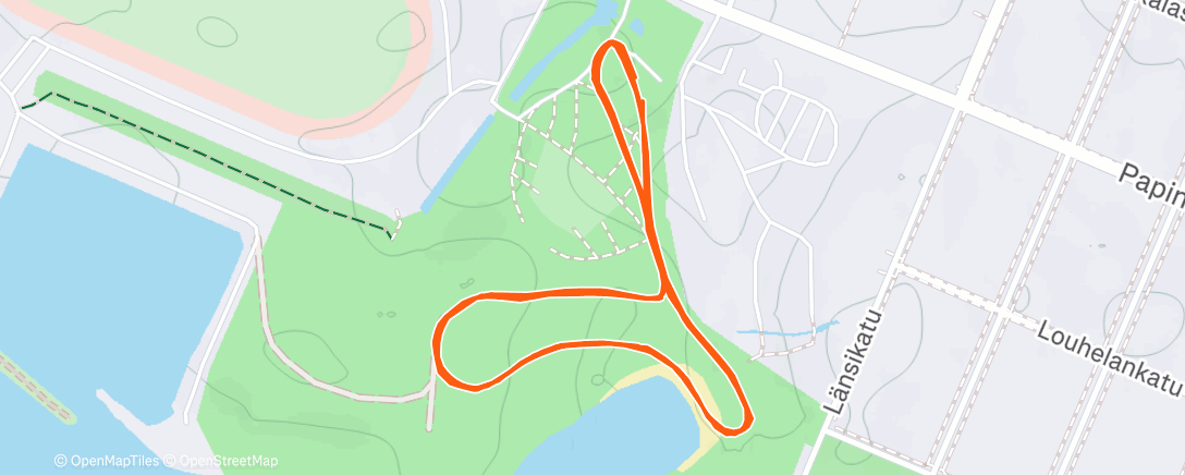 Map of the activity, Morning Nordic Ski
