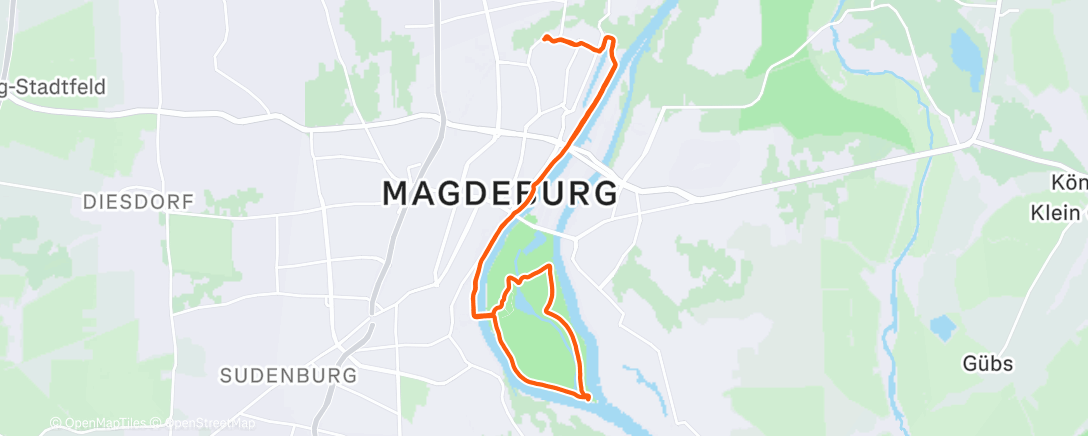 Карта физической активности (Spaziergang am Nachmittag)