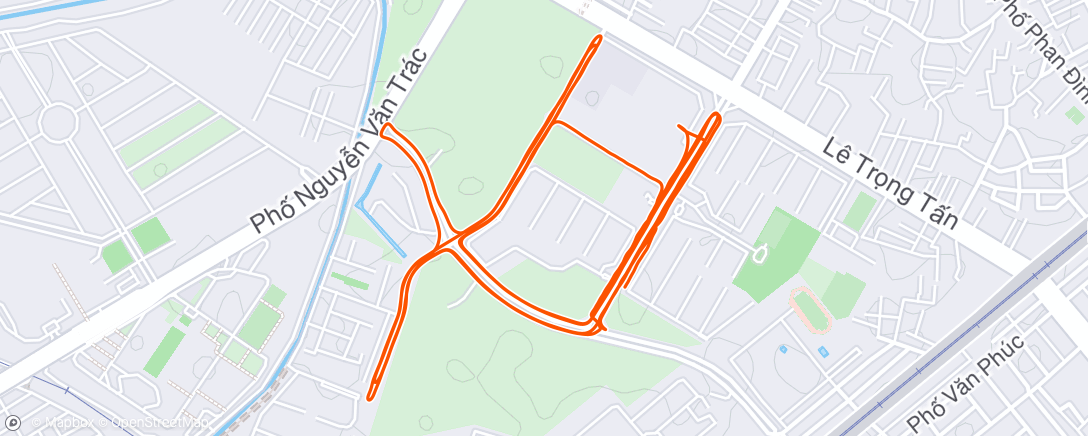 Map of the activity, Afternoon Run R14/CL15/23