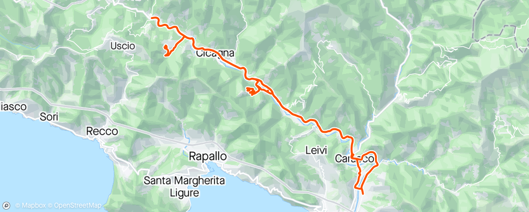 Map of the activity, 16/04/2024 Coreglia Ligure, Liguria, Italy