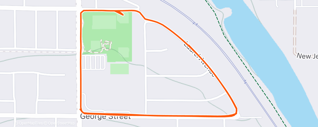 Map of the activity, Lunch Run