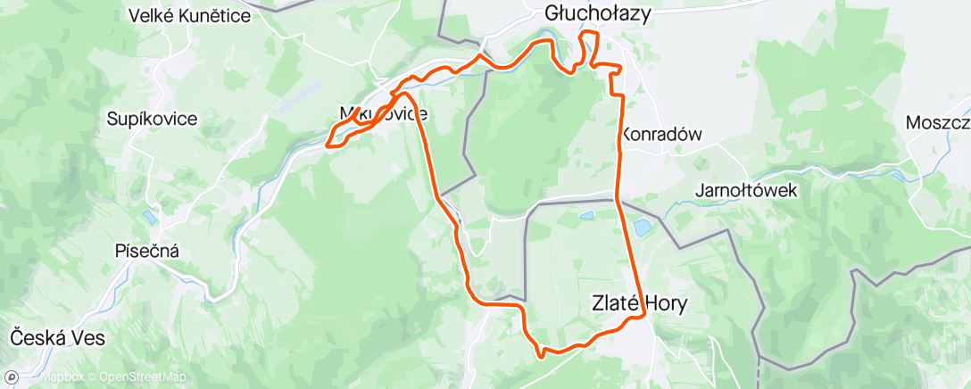 Map of the activity, ☁️ Afternoon Mountain Bike Ride