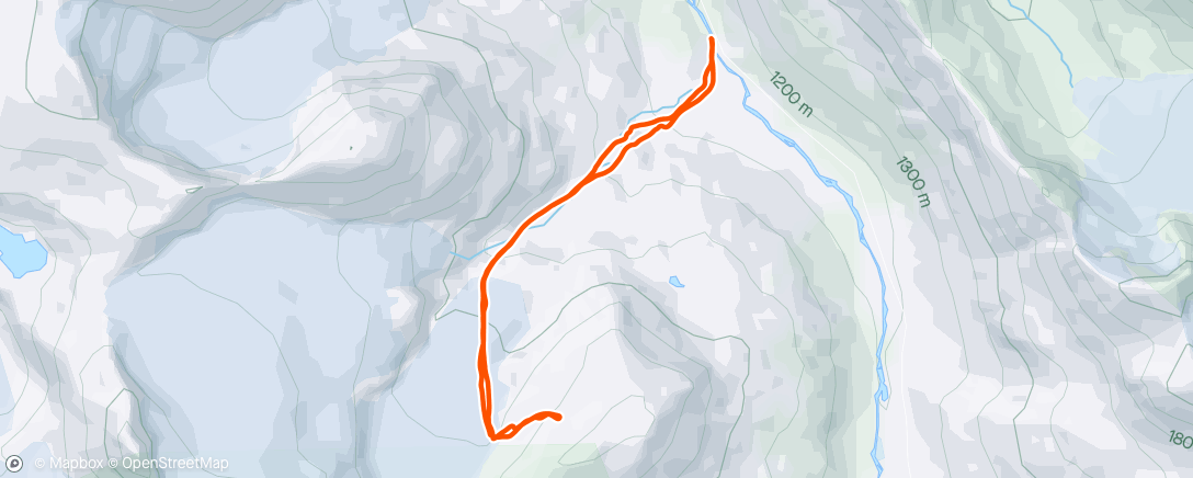 Map of the activity, Rundhøe, Jotunheimen