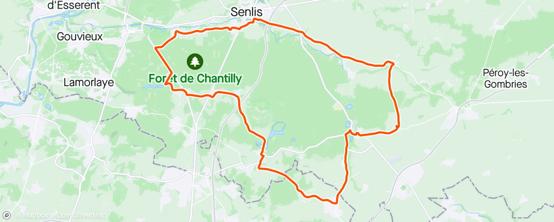 Map of the activity, Route solo