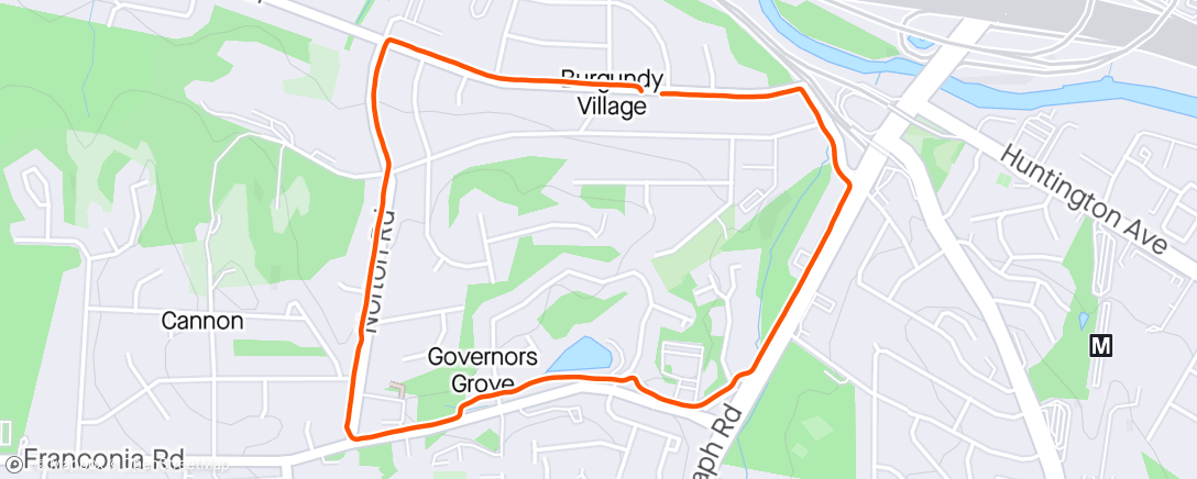 Map of the activity, 🐕‍🦺 needed an easy run and I didn’t complain