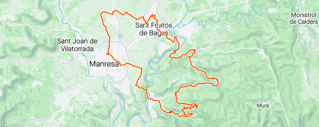 Map of the activity, Camí de les Tines