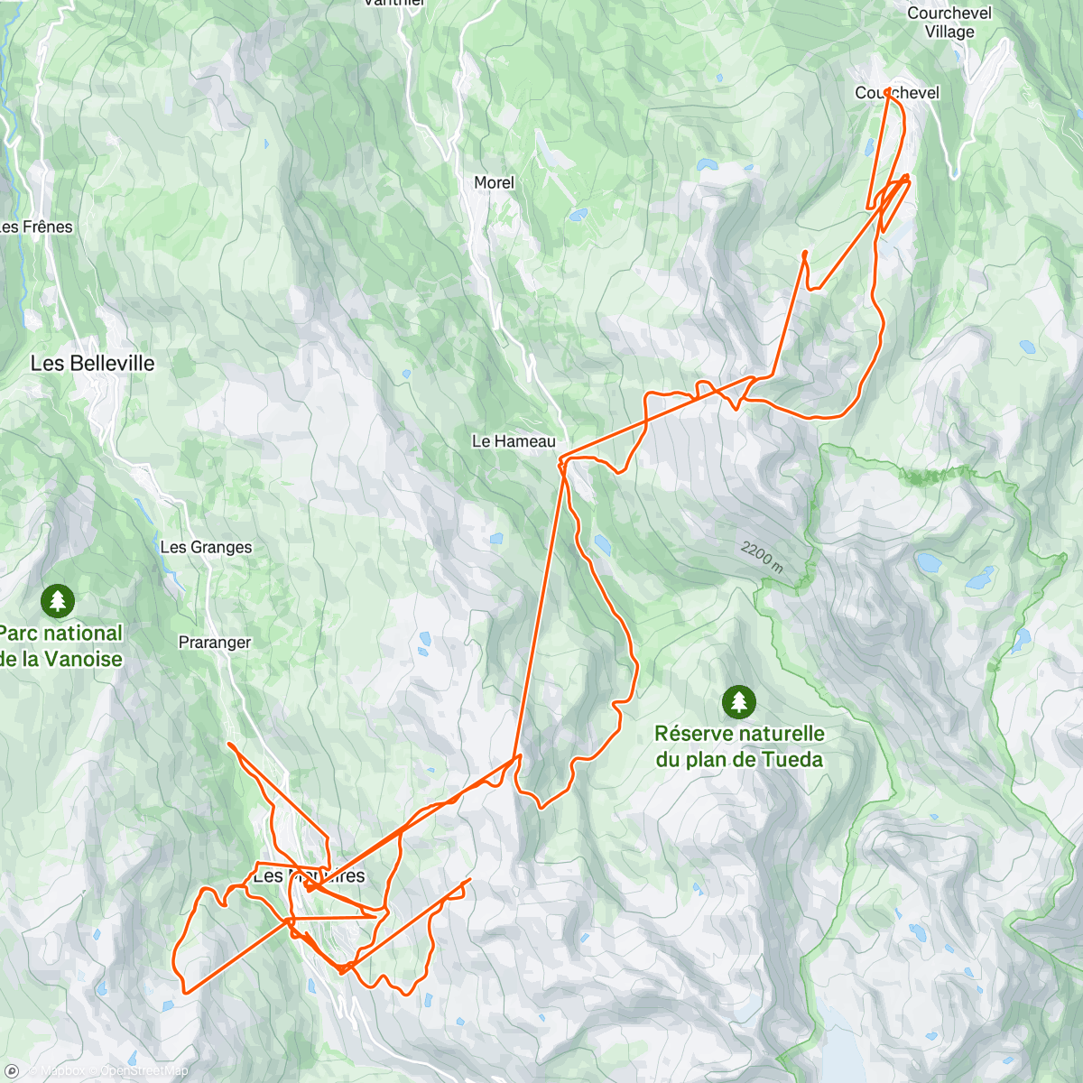 Map of the activity, Belle journée ❄️☀️