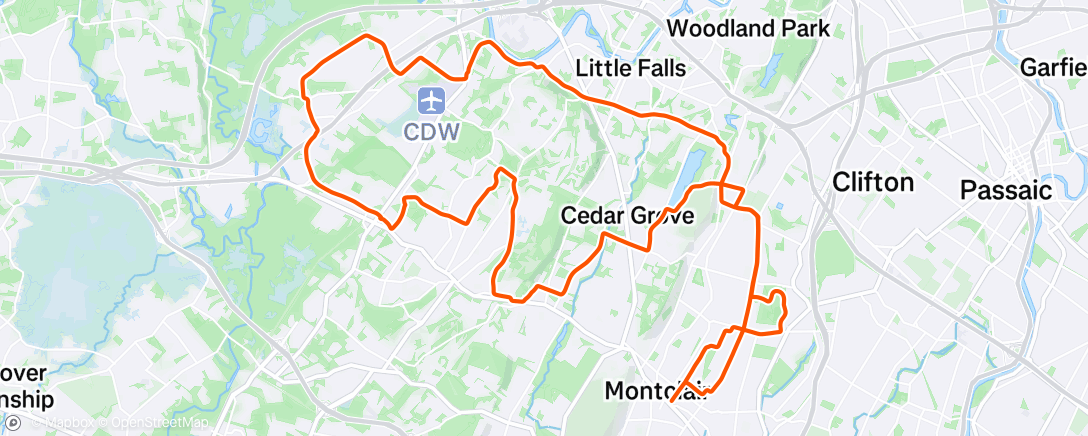 Map of the activity, Afternoon Ride