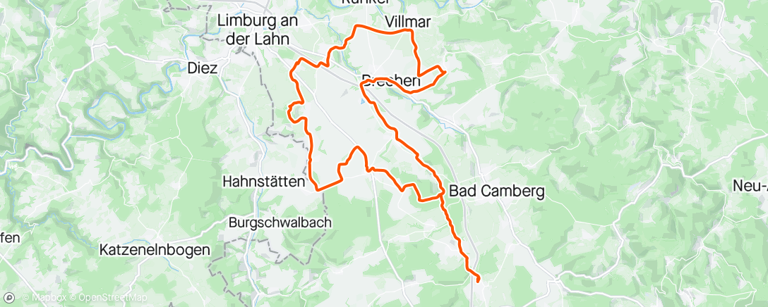 Map of the activity, Gravel-Fahrt am Morgen mit den Jungs