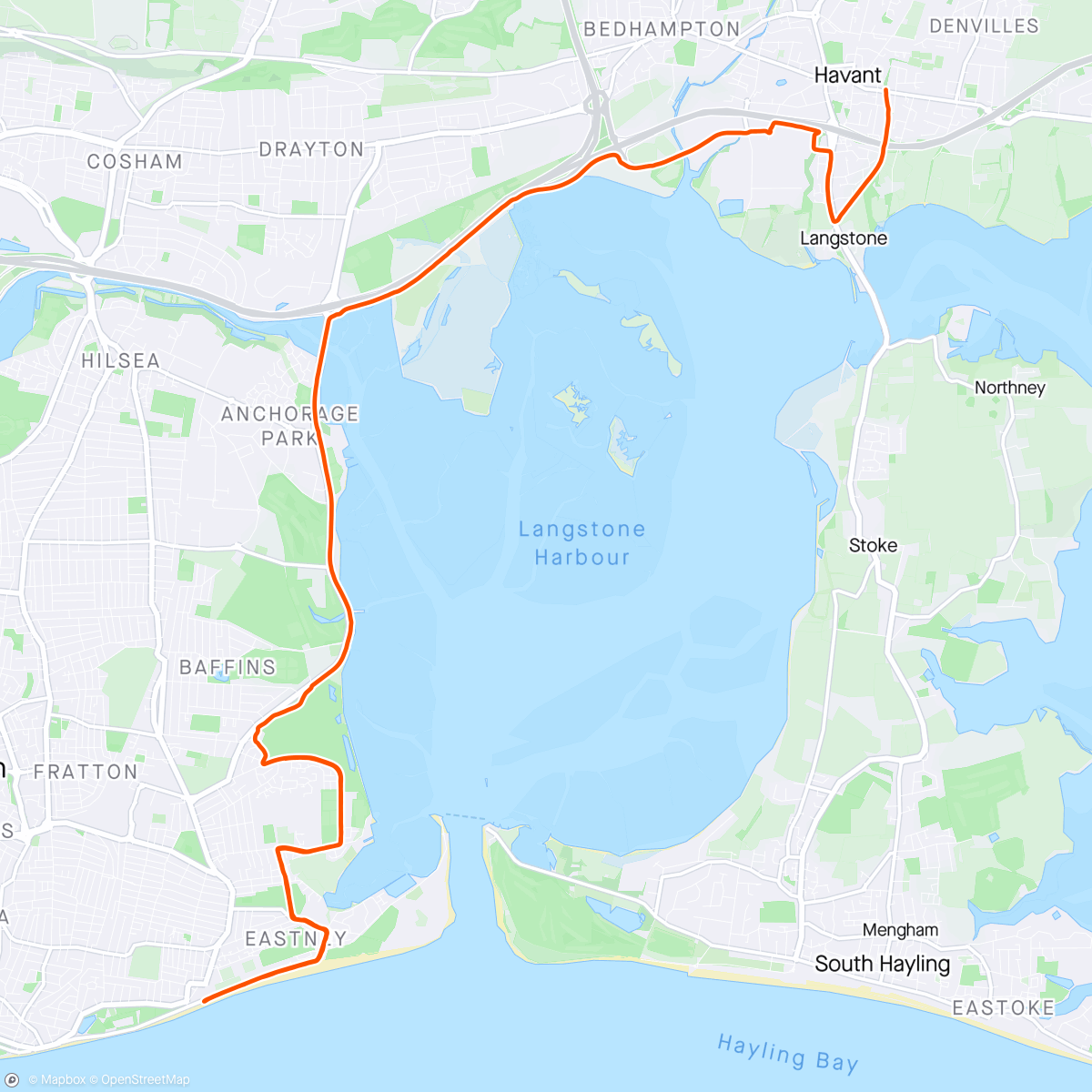 Mapa da atividade, Portsmouth Puncture