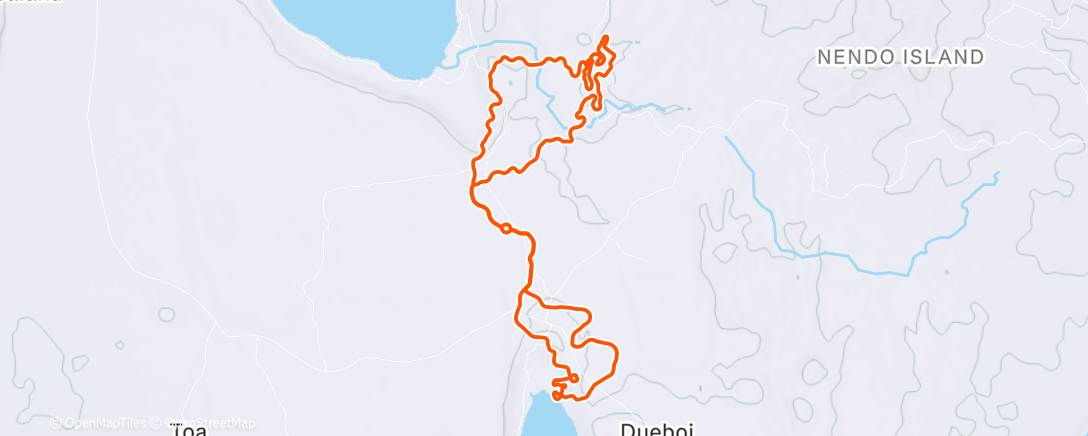 Map of the activity, Zwift - Castle to Castle in Makuri Islands