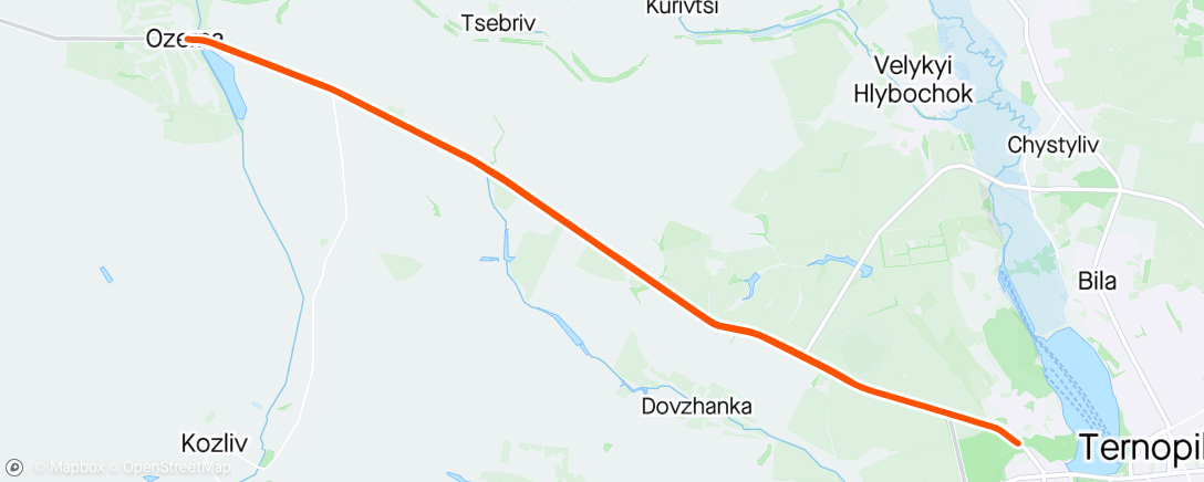 Map of the activity, Вечірній заїзд