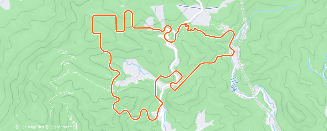 Map of the activity, MyWhoosh - 40Rpm