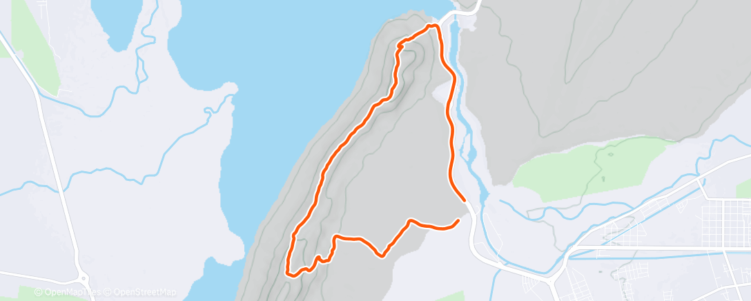 Map of the activity, Evening Trail Run