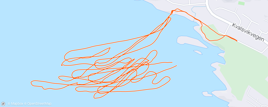 Mapa da atividade, Afternoon Windsurf