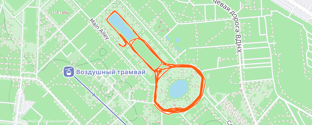 Map of the activity, Evening Ice Skate