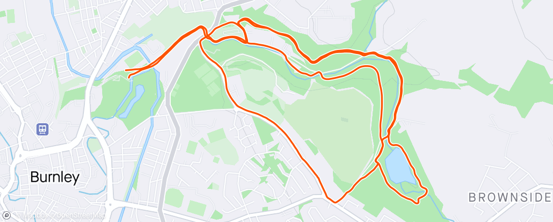 Map of the activity, Brun Valley 10k