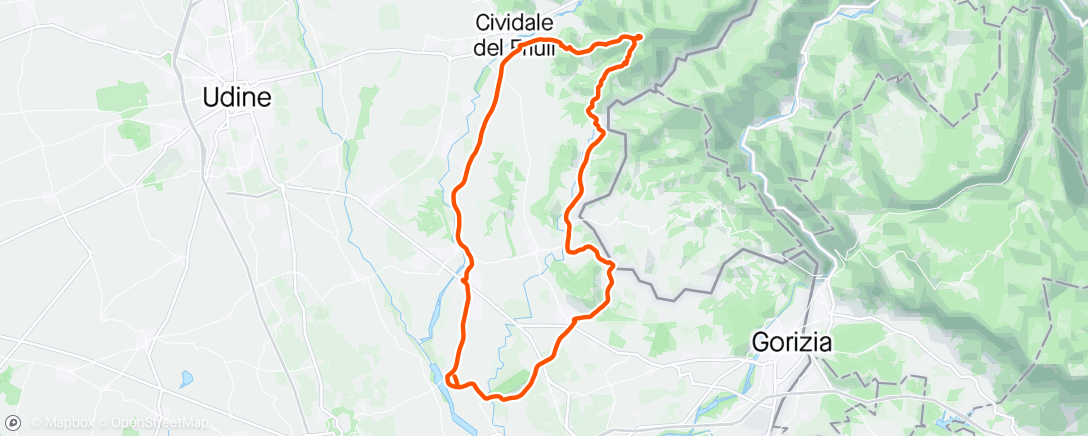 Карта физической активности (Giro pomeridiano)
