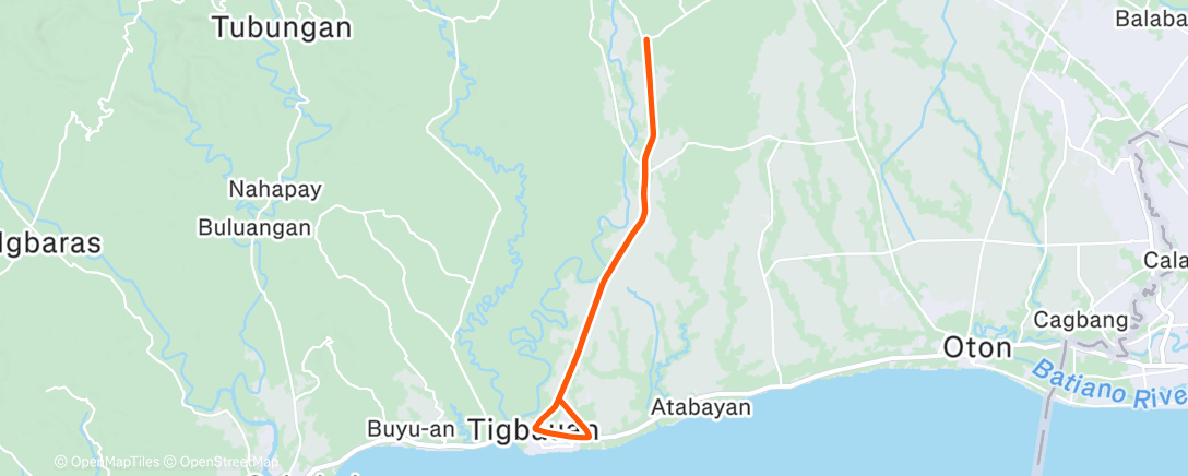 Карта физической активности (Afternoon Ride)