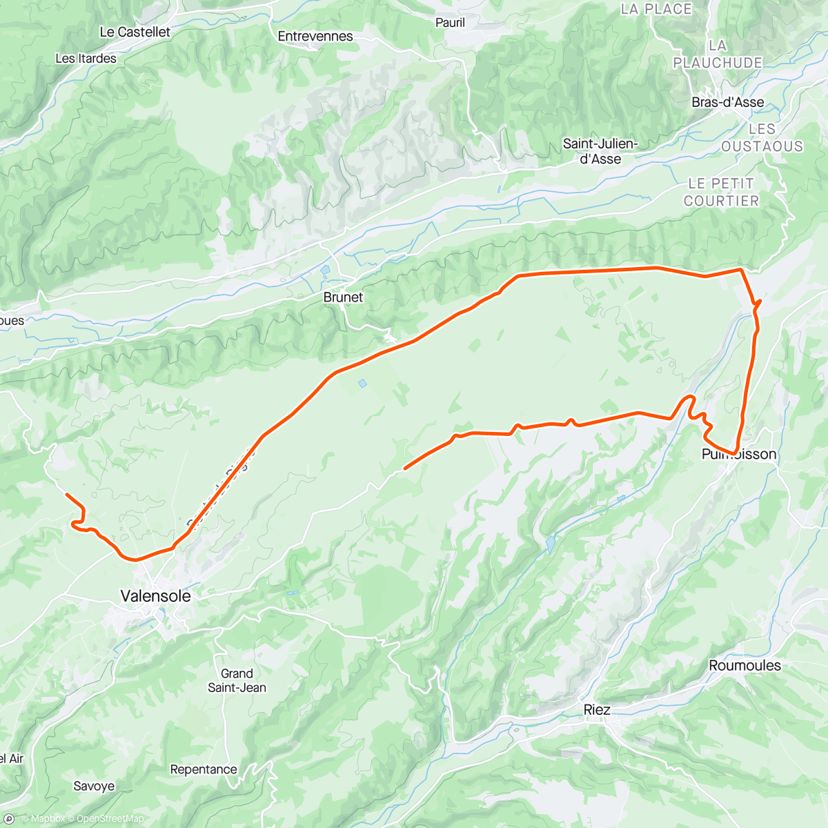 Map of the activity, ROUVY - 2024-04-22_Intervalle