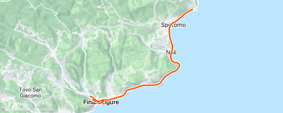 Map of the activity, Sessione di mountain biking pomeridiana