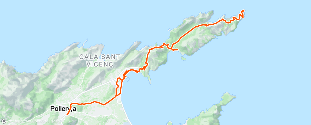 Map of the activity, Gravel le matin