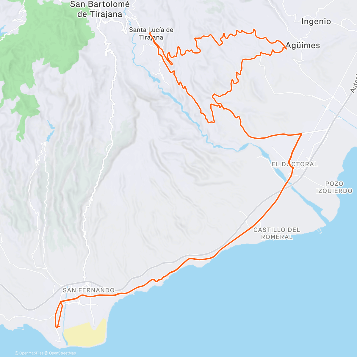 Map of the activity, “Aquí todavía”, Carlos Ares 🎸 ft. 🚴🏻‍♂️ GCBW Etapa 2 ✅