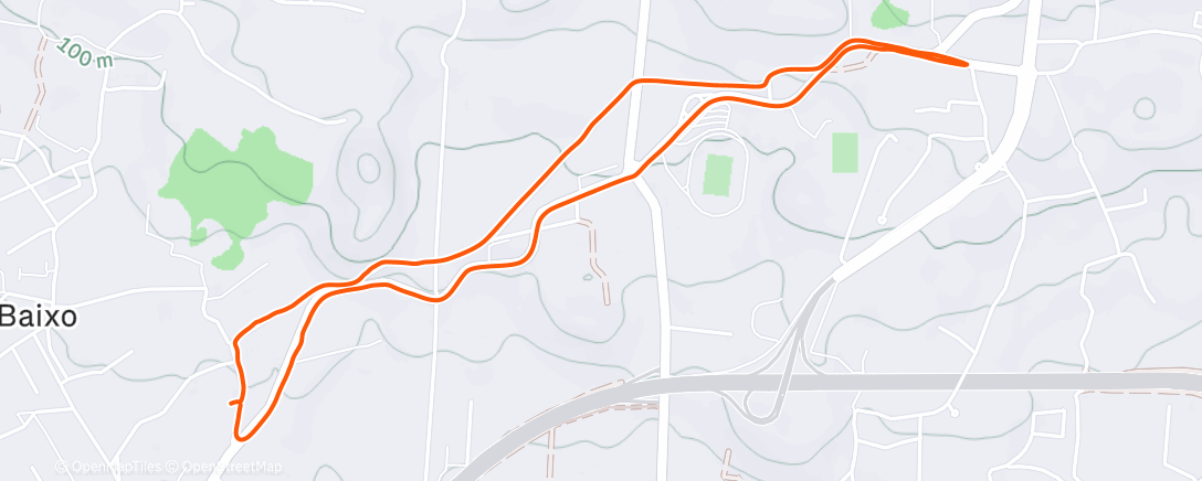 Map of the activity, Caminhada #98🚶‍♂️2025