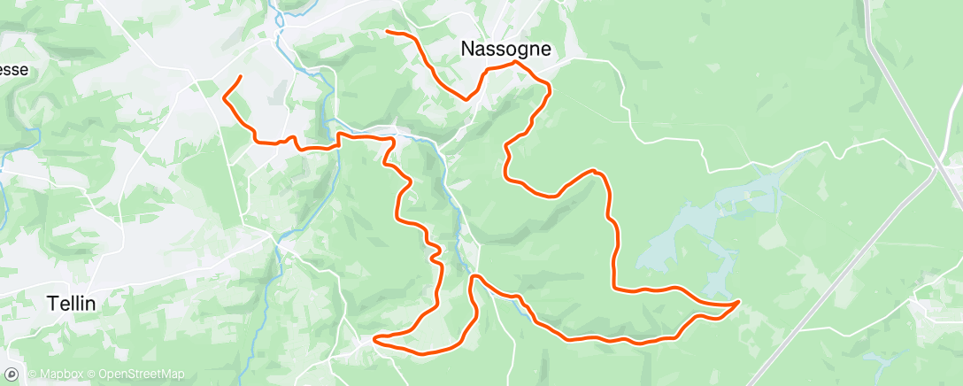 Map of the activity, 2h20 VTT 👌🥳