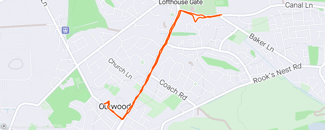 Map of the activity, Trying to re-motivate my ass after a busy week with no exercise