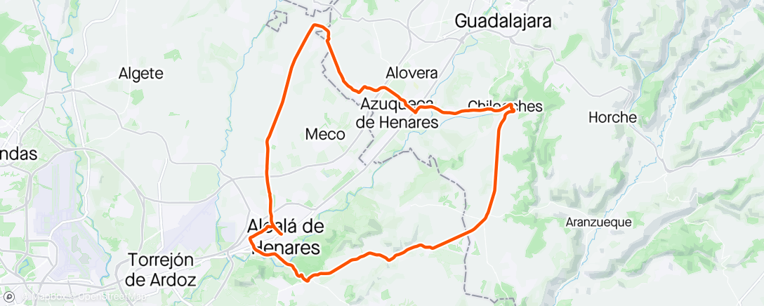 Mappa dell'attività Bicicleta eléctrica matutina